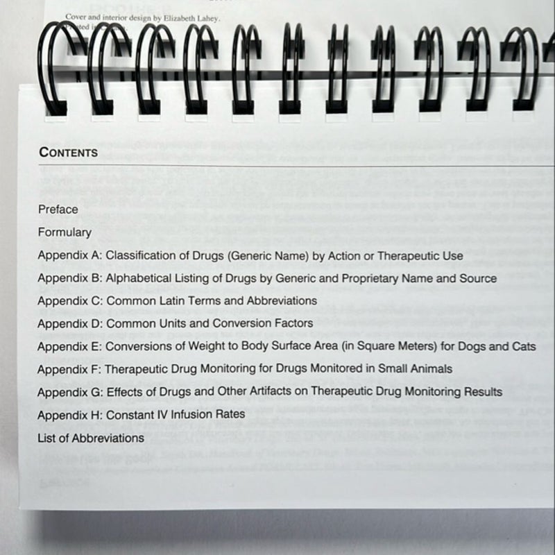 Boothe's Small Animal Formulary