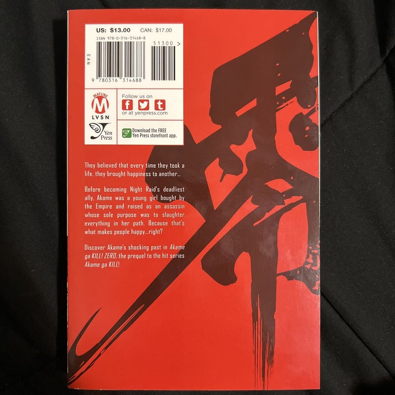 Akame Ga KILL! ZERO, Vol. 1