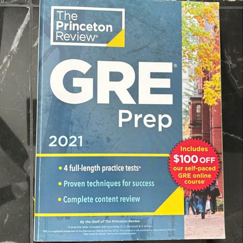 Princeton Review GRE Prep 2021