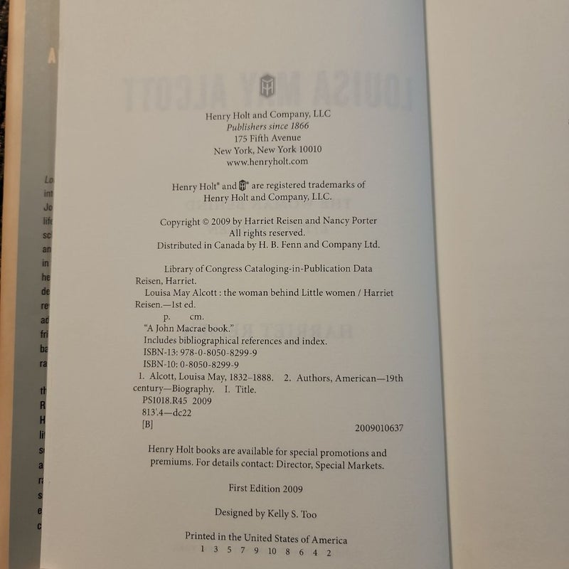Louisa May Alcott (First Edition)