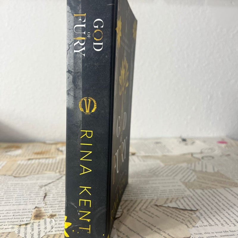 OOP indie god of fury hardcover rina Kent