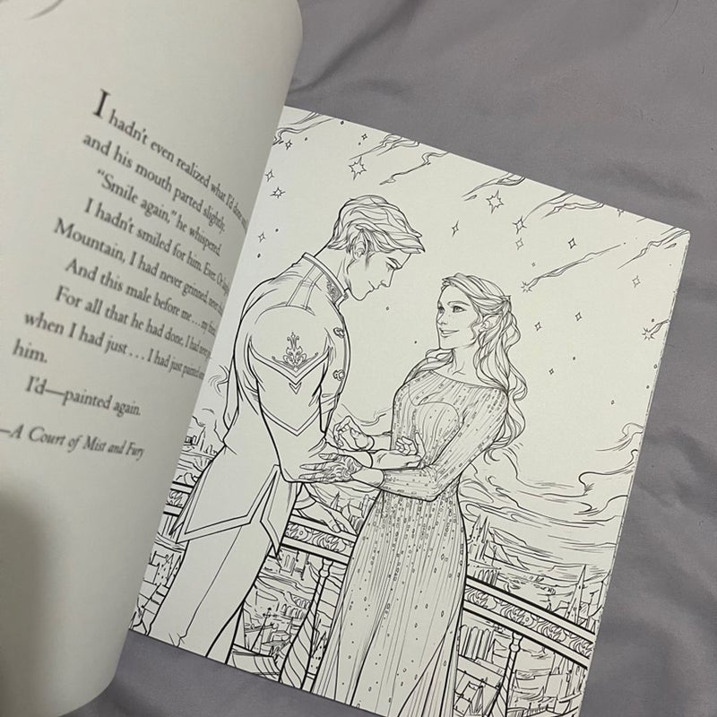 ACOTAR A court of thorns and roses coloring book, First page
