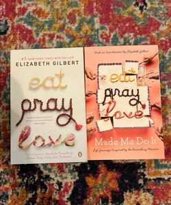 Lot Of 2 Eat Pray Love And Eat Pray Love Made Me Do It Gift Lot