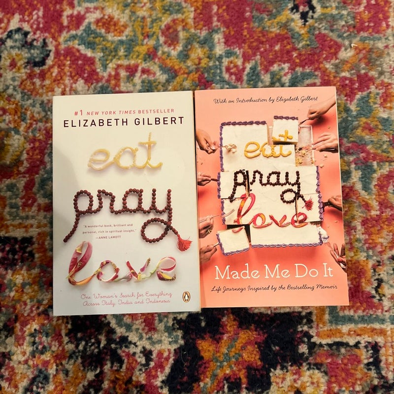 Lot Of 2 Eat Pray Love And Eat Pray Love Made Me Do It Gift Lot