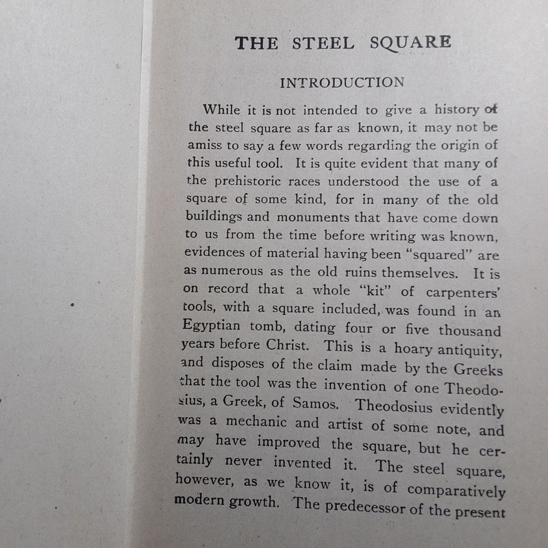 The Steel Square  A Practical Treatise 