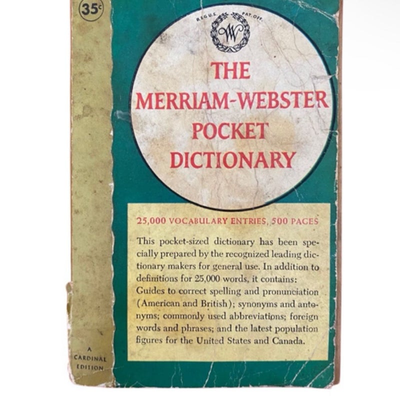 The Mirriam Webster Pocket Dictionary