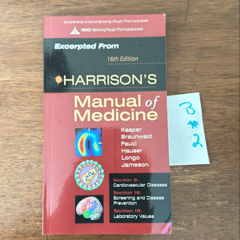 Harrison's Manual of Medicine: 16th Edition by Stephen L. Hauser, Dan L ...