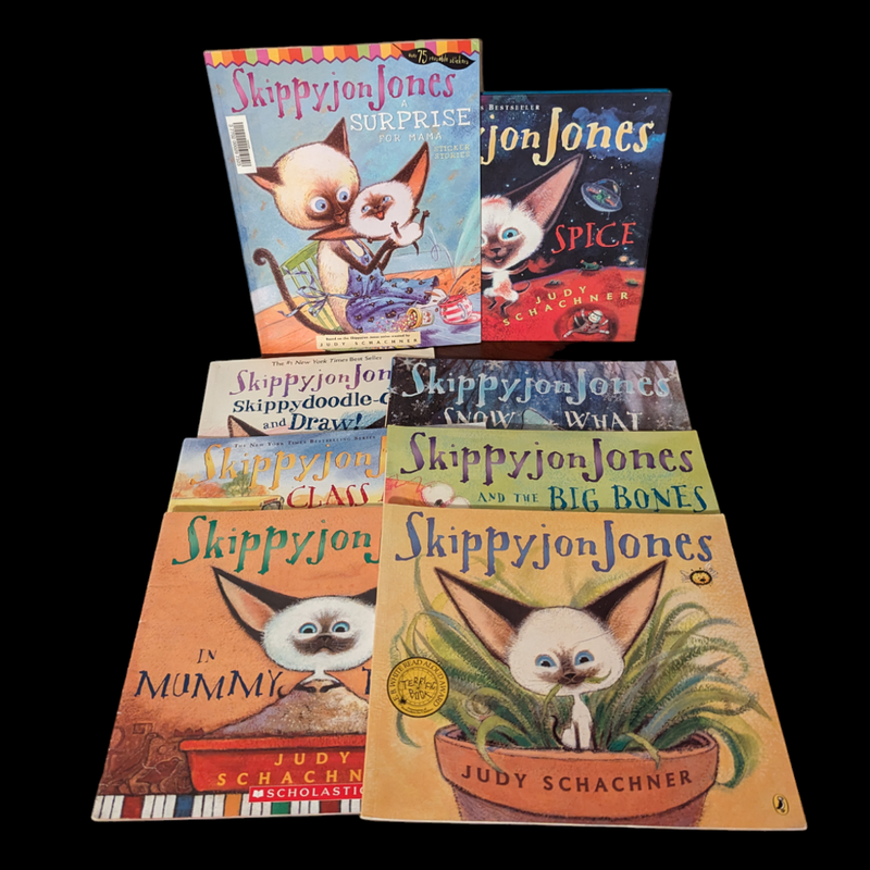 Skippyjon Jones 8 Book Collection Judy Schachner Kids Children's Cat