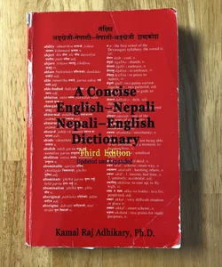 A Concise English-Nepali Nepali-English Dictionary