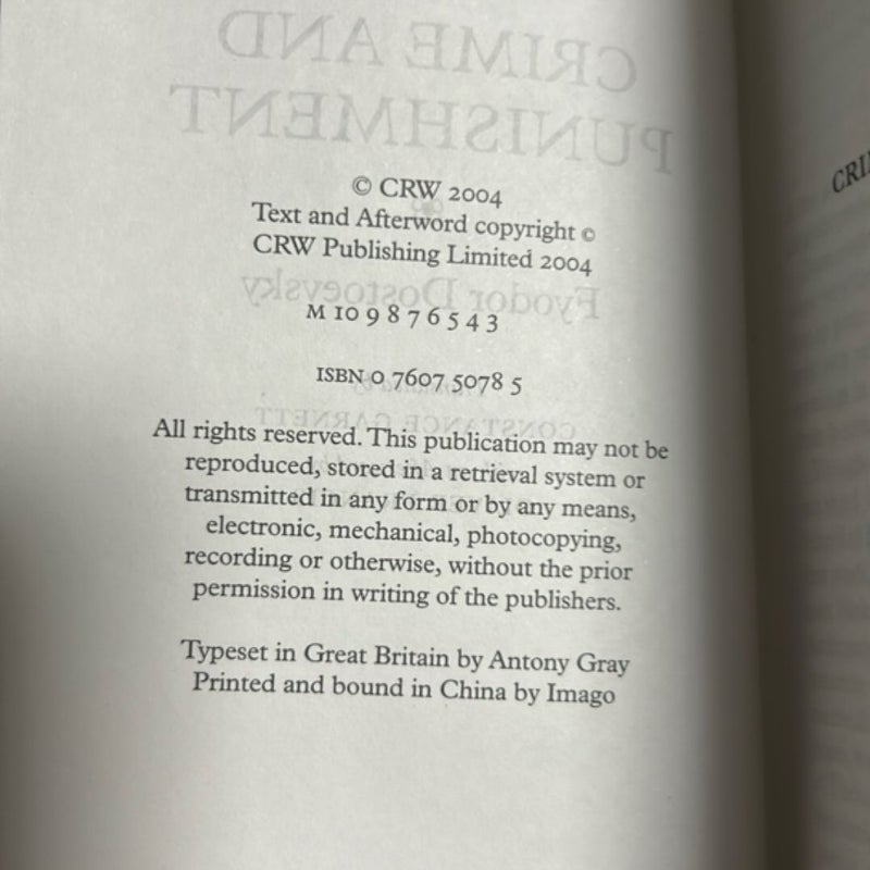Crime and Punishment