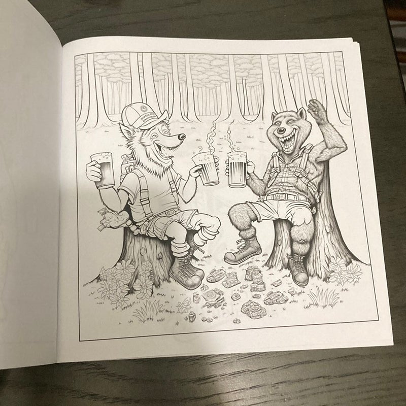 Dunk Animals Coloring Book