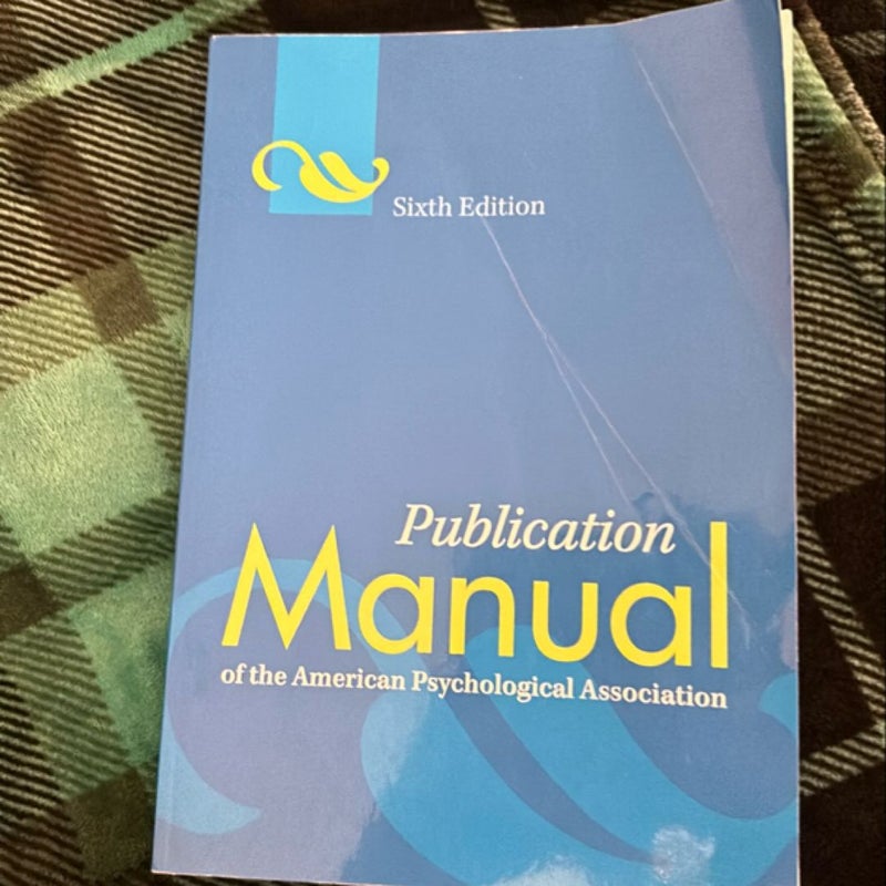 Publication Manual of the American Psychological Association