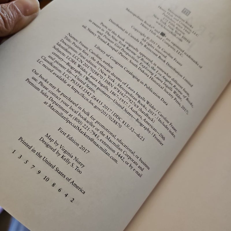 Prairie Fires - FIRST EDITION 