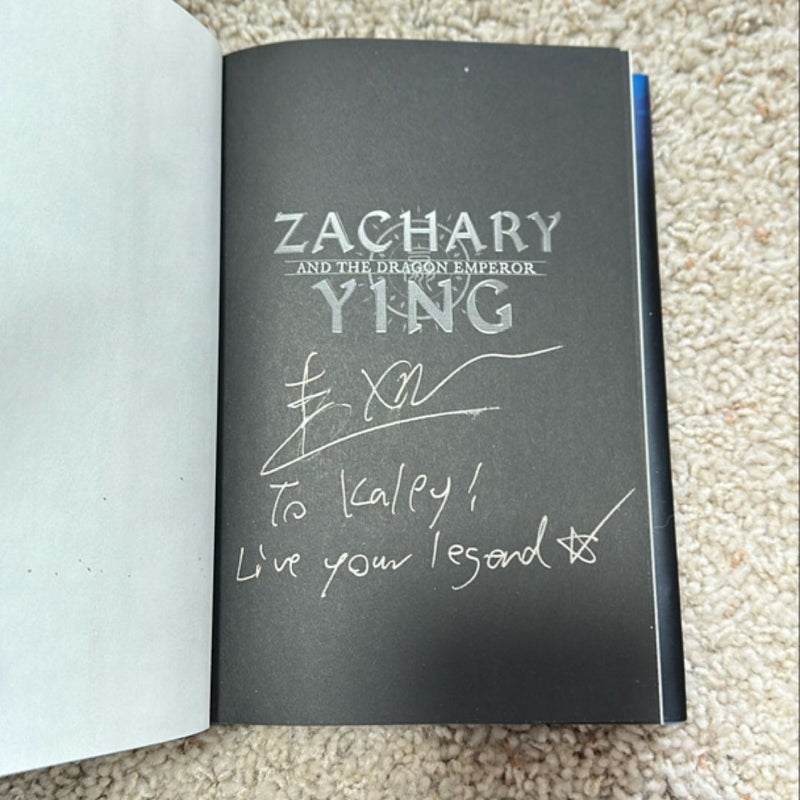 SIGNED Zachary Ying and the Dragon Emperor