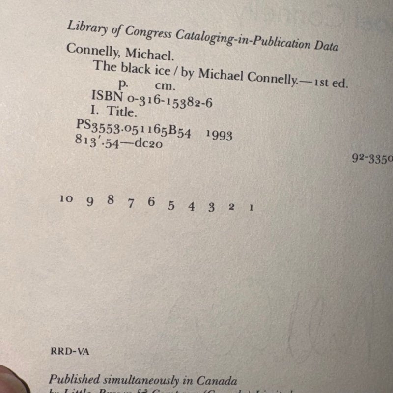 The Black Ice SIGNED