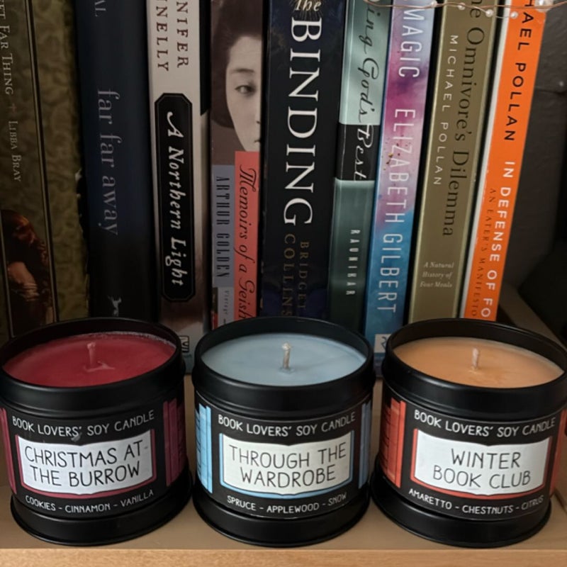 ✨Discontinued✨bookish candles, 8oz & 4oz