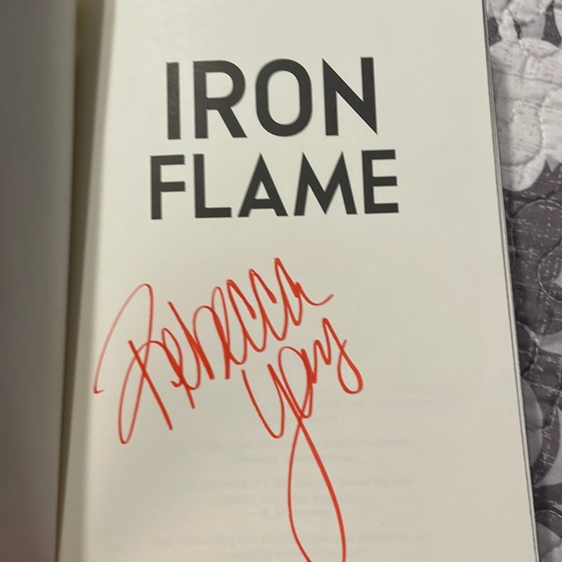 Iron Flame signed (full name) 