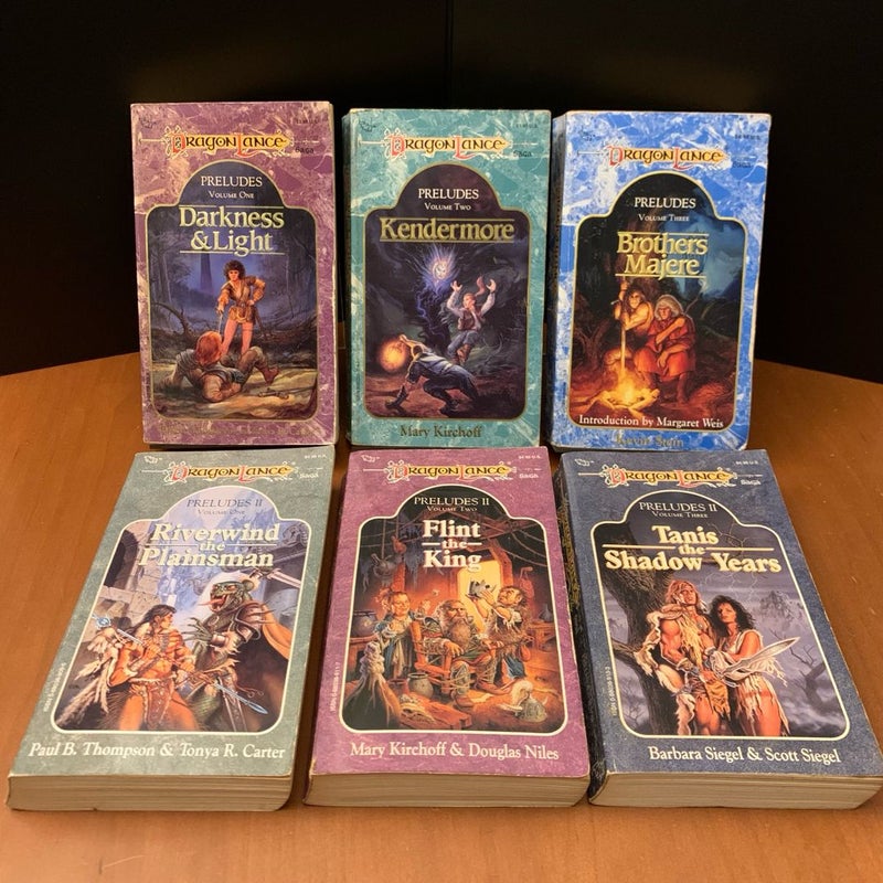 Vintage DragonLance: Complete Heroes I & II, Preludes I & II, Tales I & II, Meeting Sextet Series Set, 24 Books