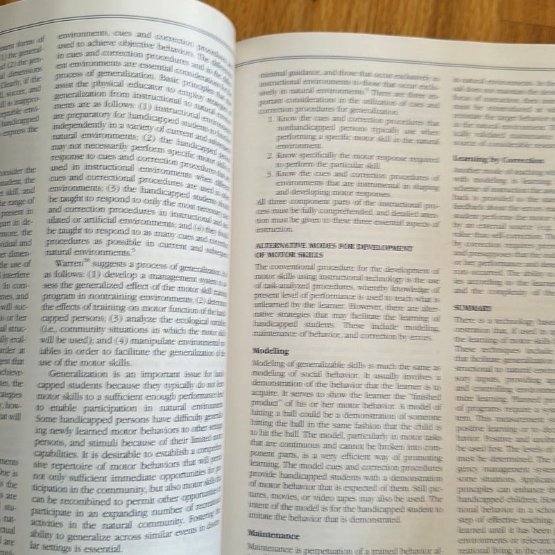 Principles and Methods of Adapted Physical Education and Recreation