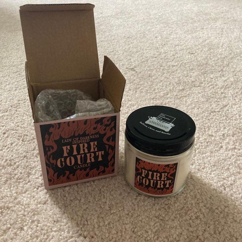 Bookishbox Lady of Darkness Fire Court Candle