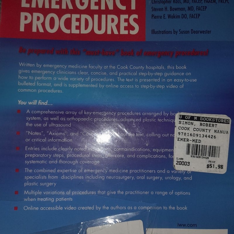Cook County Manual of Emergency Procedures