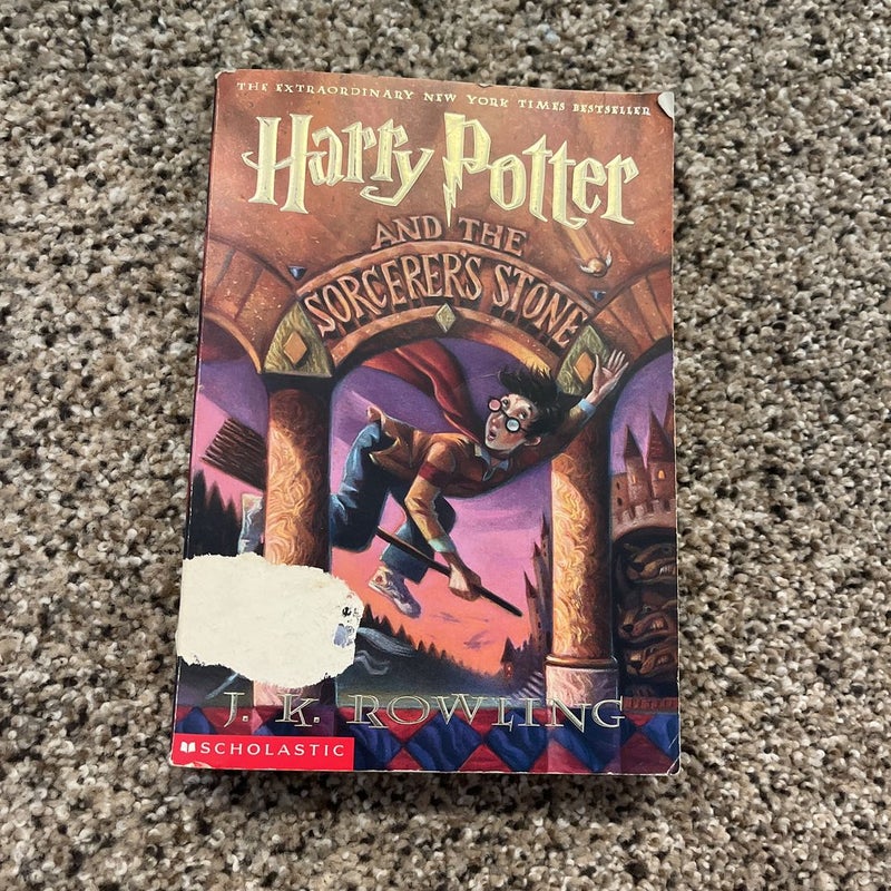 Harry Potter And The Sorcerer's Stone Paperback Scholastic Book By J.K.  Rowling
