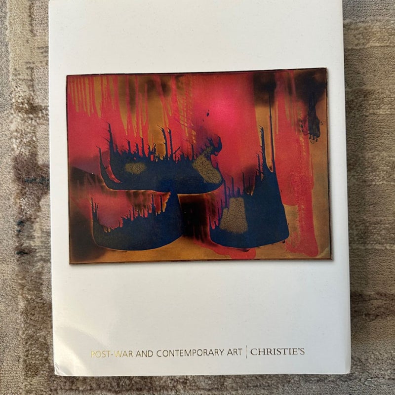 Christie’s auction house soft cover catalog book. 2015 post war and contemporary art.