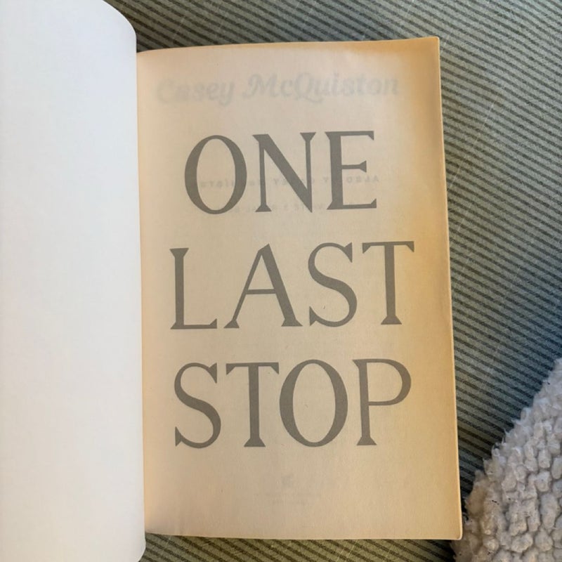 One Last Stop
