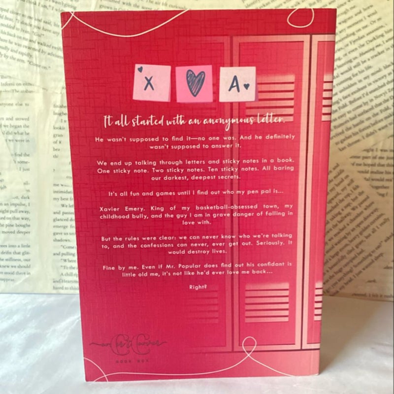 Pink valentines day book box (Dear Love, I Hate You special edition from cover to cover box)