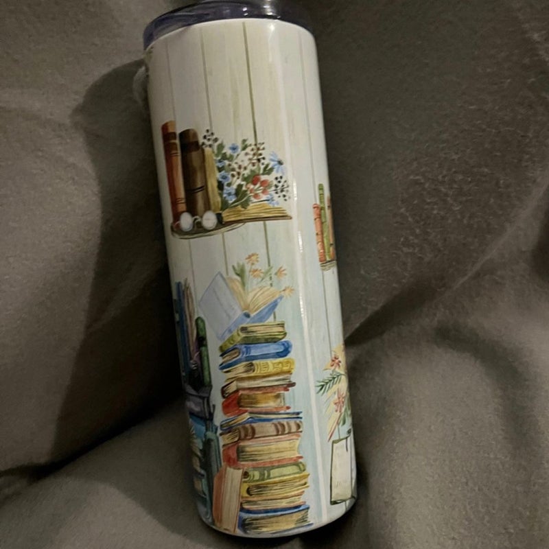 Just A Girl Who Loves Books - 20 oz Skinny Tumbler