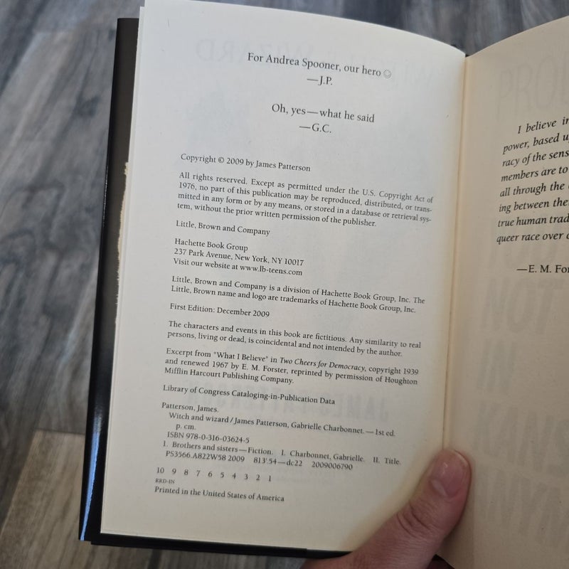 Witch and Wizard *First Edition*