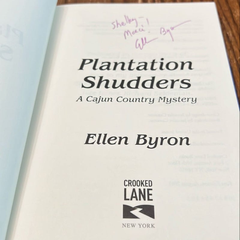 Plantation Shudders (signed by author)