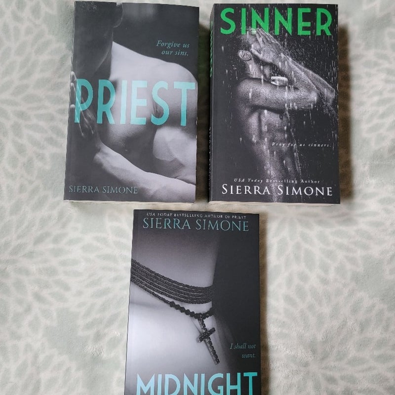 Sierra Simone Priest Sinner Midnight Mass Series Book Lot Set Novel Religion