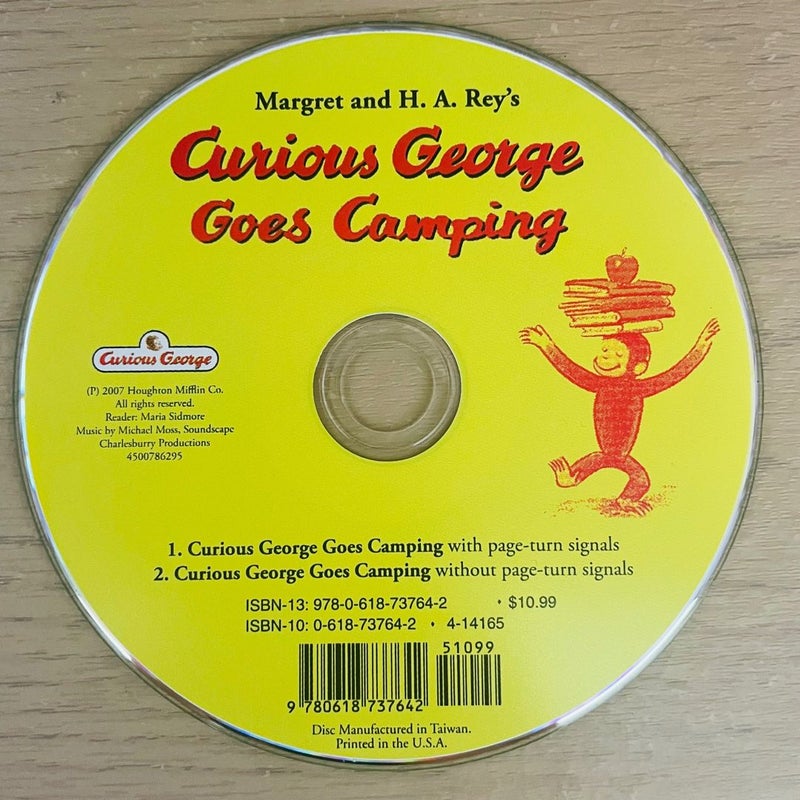 Curious George Goes Camping Book and Cd