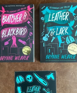 Butcher and blackbird and leather and lark signed