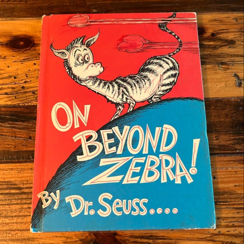 1955 Dr. Seuss On Beyond Zebra Original First 1st Printing BCE HC
