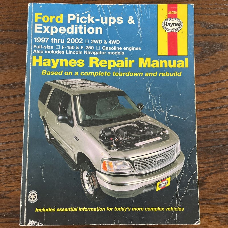 Haynes Repair Manual Fork Pick-ups & Expedition 1997 thru 2002