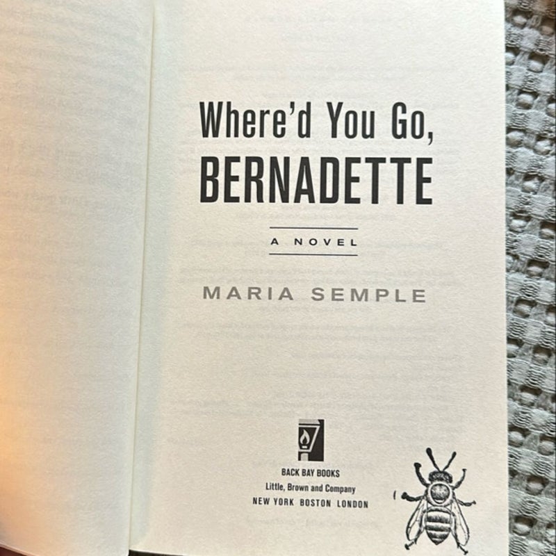 Where'd You Go, Bernadette