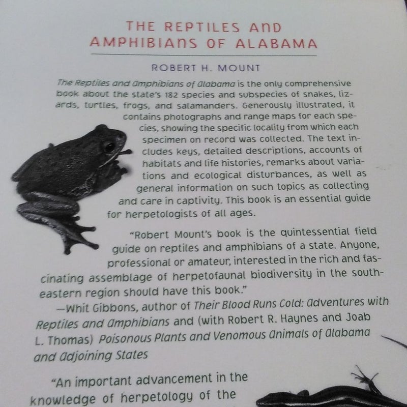 The Reptiles and Amphibians of Alabama