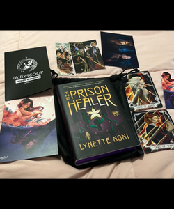 FairyLoot The Prison Healer SIGNED STENCILED Lynette Noni Unread