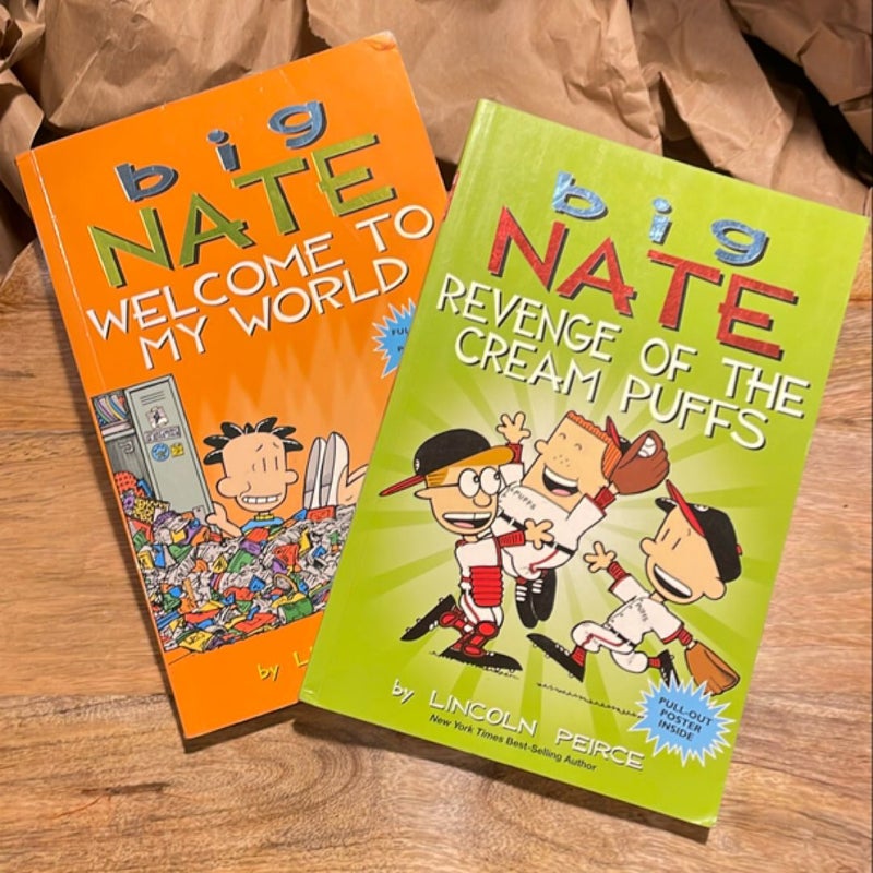 Big Nate:m set: Revenge of the Cream Puffs / Welcome to my World