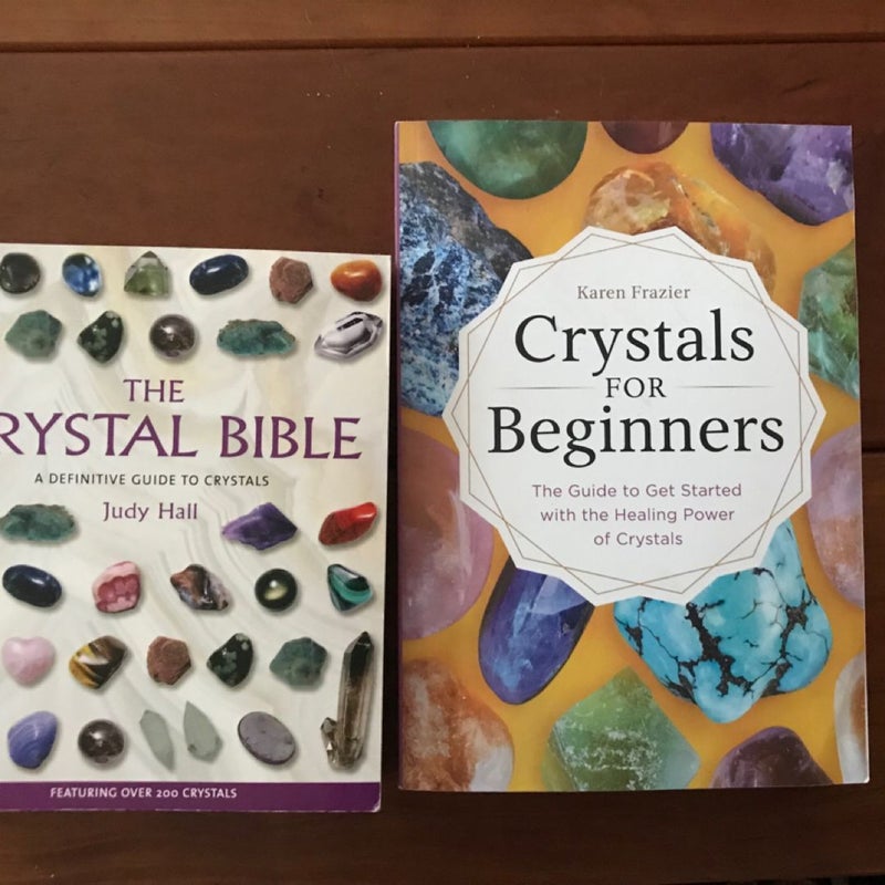 LOT OF (2) The Crystal Bible, Metaphysical Health Gems Info Books