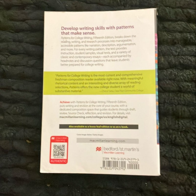 Patterns for College Writing