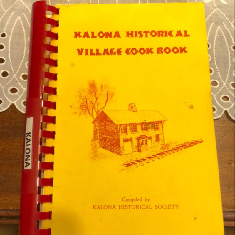 Kalona Historical Village Cook Book
