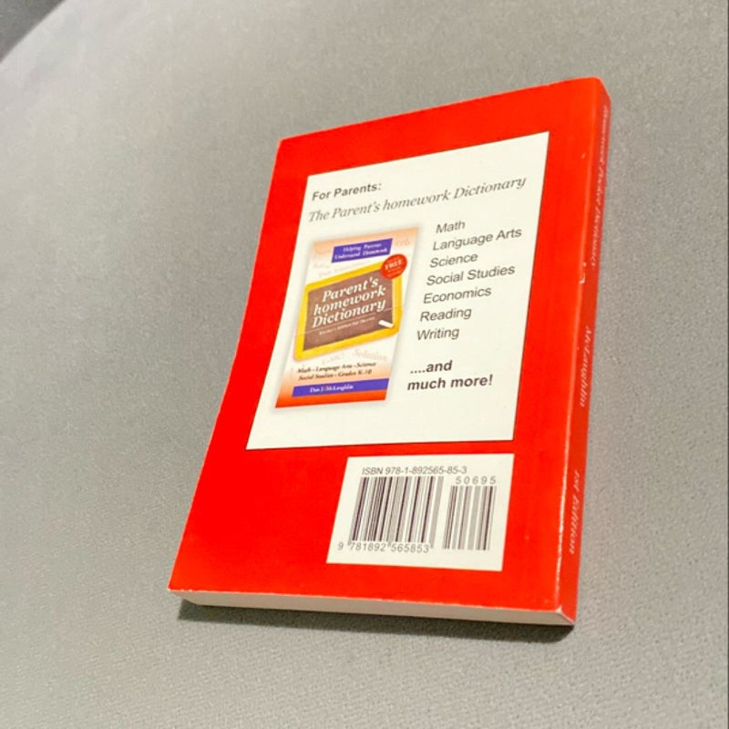 Homework Pocket Dictionary (mini book)