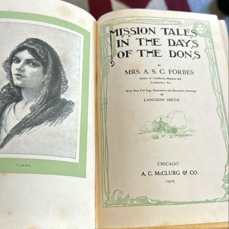 Mission Tales in the Days of the Dons, 1909