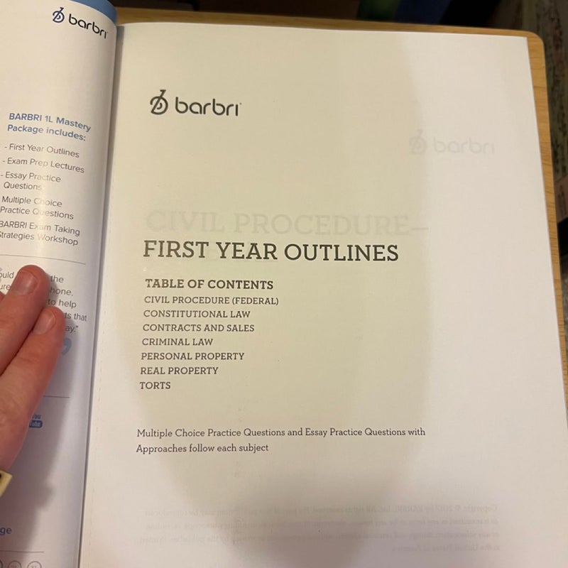 BARBRI First Year Outlines