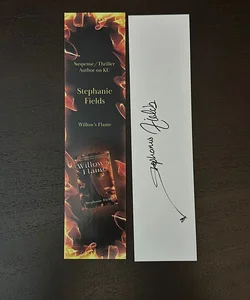 Autographed Bookmark, Stephanie Fields