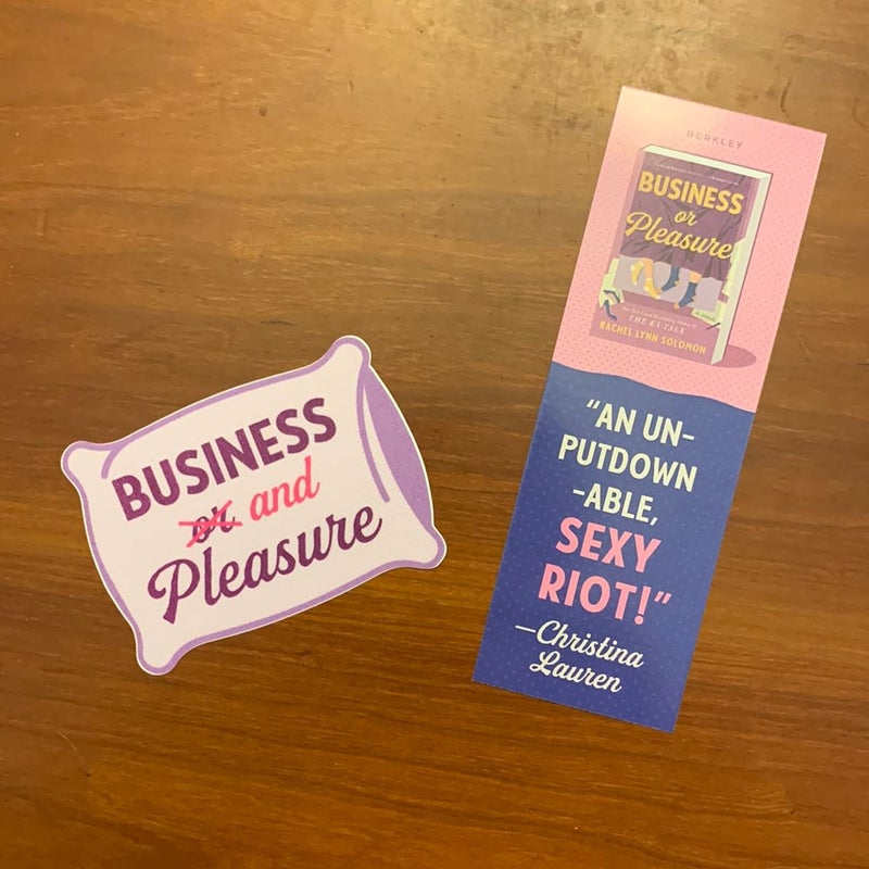 Business or Pleasure (Hand Signed, First Edition w/preorder campaign items)