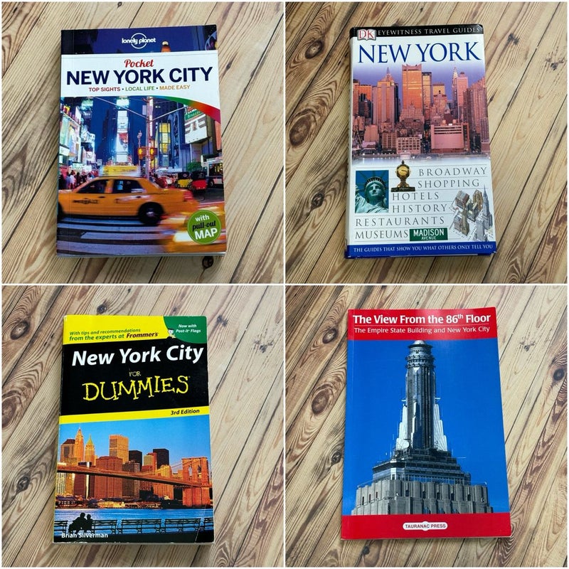 Bundle of New York City travel books